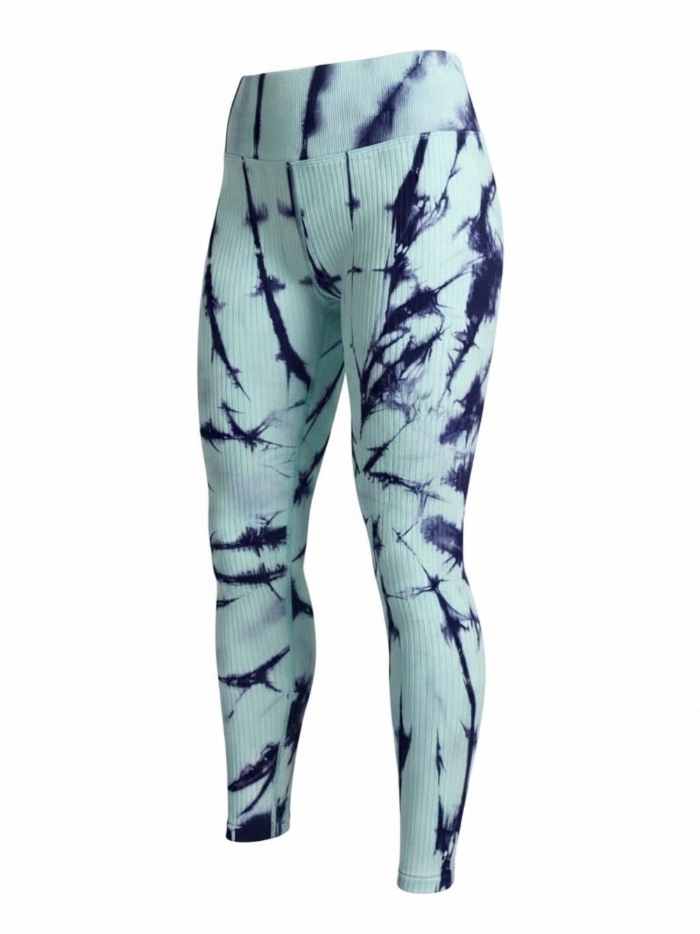 PINK Victoria's Secret Mint Tie-Dye Ribbed Leggings